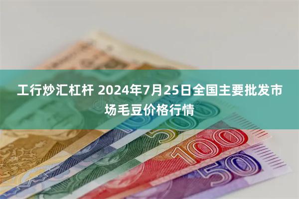 工行炒汇杠杆 2024年7月25日全国主要批发市场毛豆价格行情