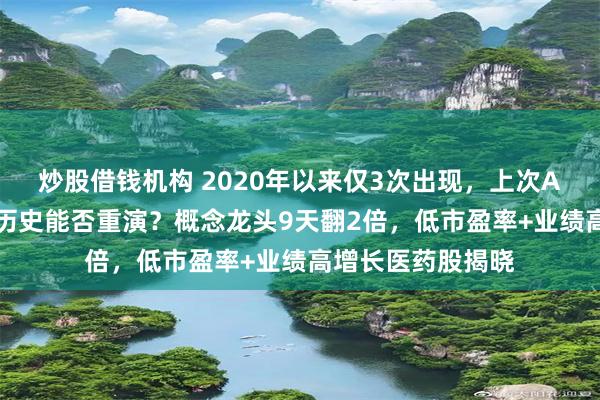 炒股借钱机构 2020年以来仅3次出现，上次A股暴涨超20%，历史能否重演？概念龙头9天翻2倍，低市盈率+业绩高增长医药股揭晓